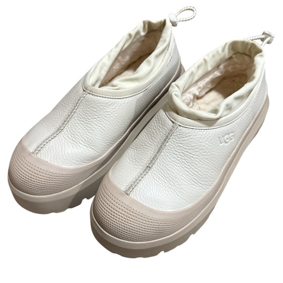 EUC - UGG Tasman Weather Hybrid Slippers - Birch White - Size 9 - Picture 3 of 6